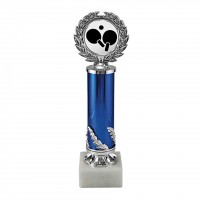Stalo teniso apdovanojimo taurė mėlynos spalvos, 22,5 cm.